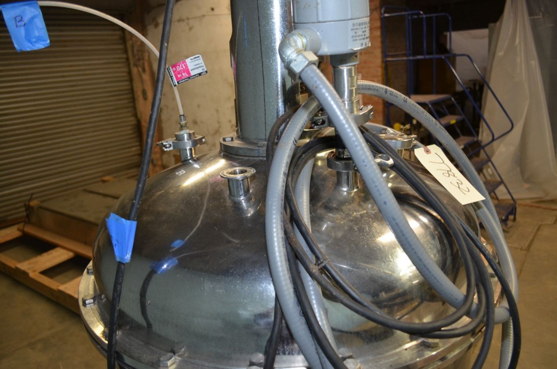 Approx 50 Gallon S/S Agitated Pressure Kettle. Top Entering Vertical Sigma-Style Agitator. - Image 13 of 13