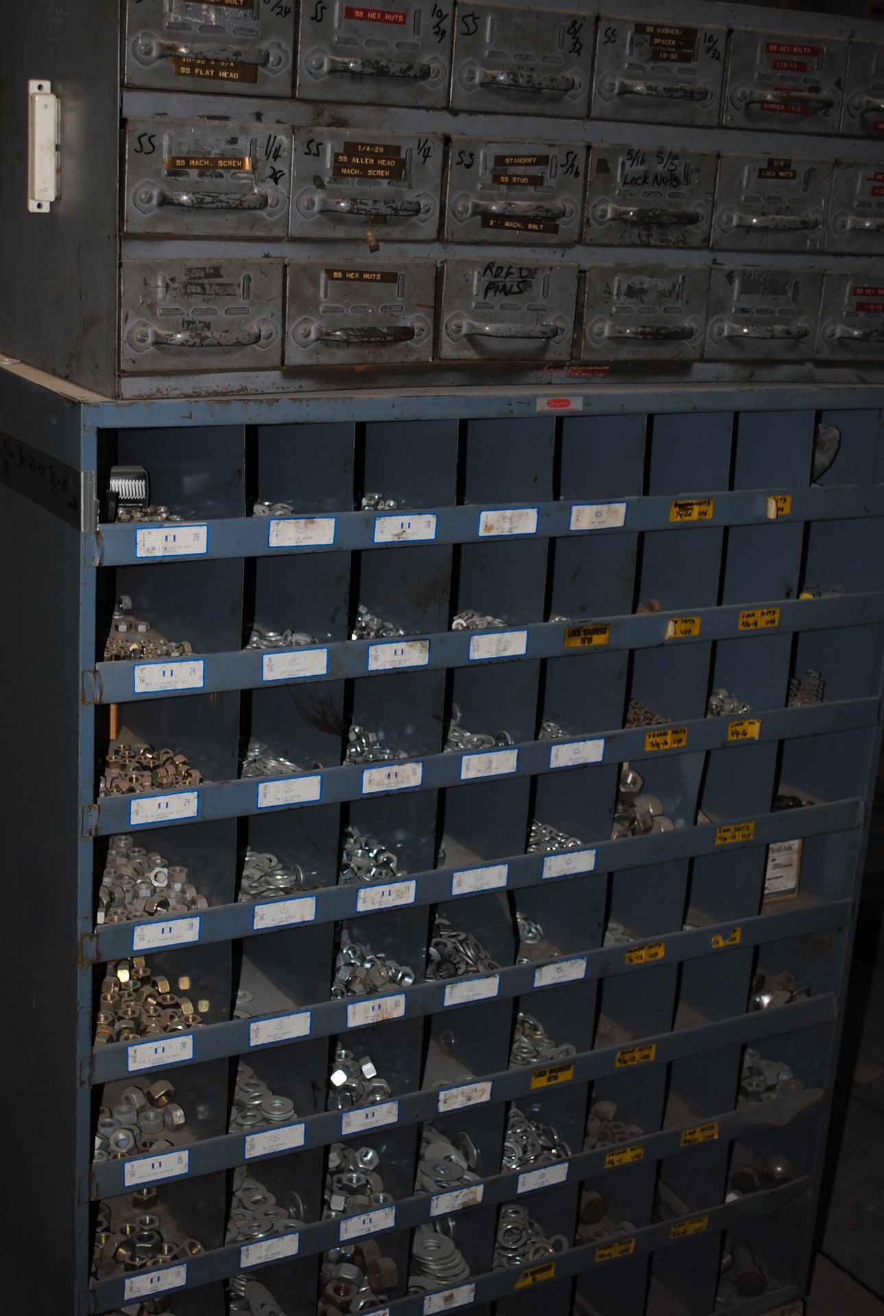 Lot - (1) Cabinet of Metric Nuts and Bolts M6 to M20, (1) Cabinet of Nuts 1/2" to 3/4", (1) Case of - Image 2 of 2