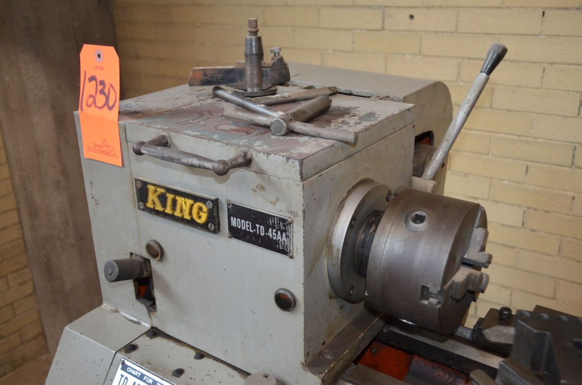 King TD45AA 10 in X 24 in Lathe with 5 in 3-Jaw Chuck, - Image 3 of 11