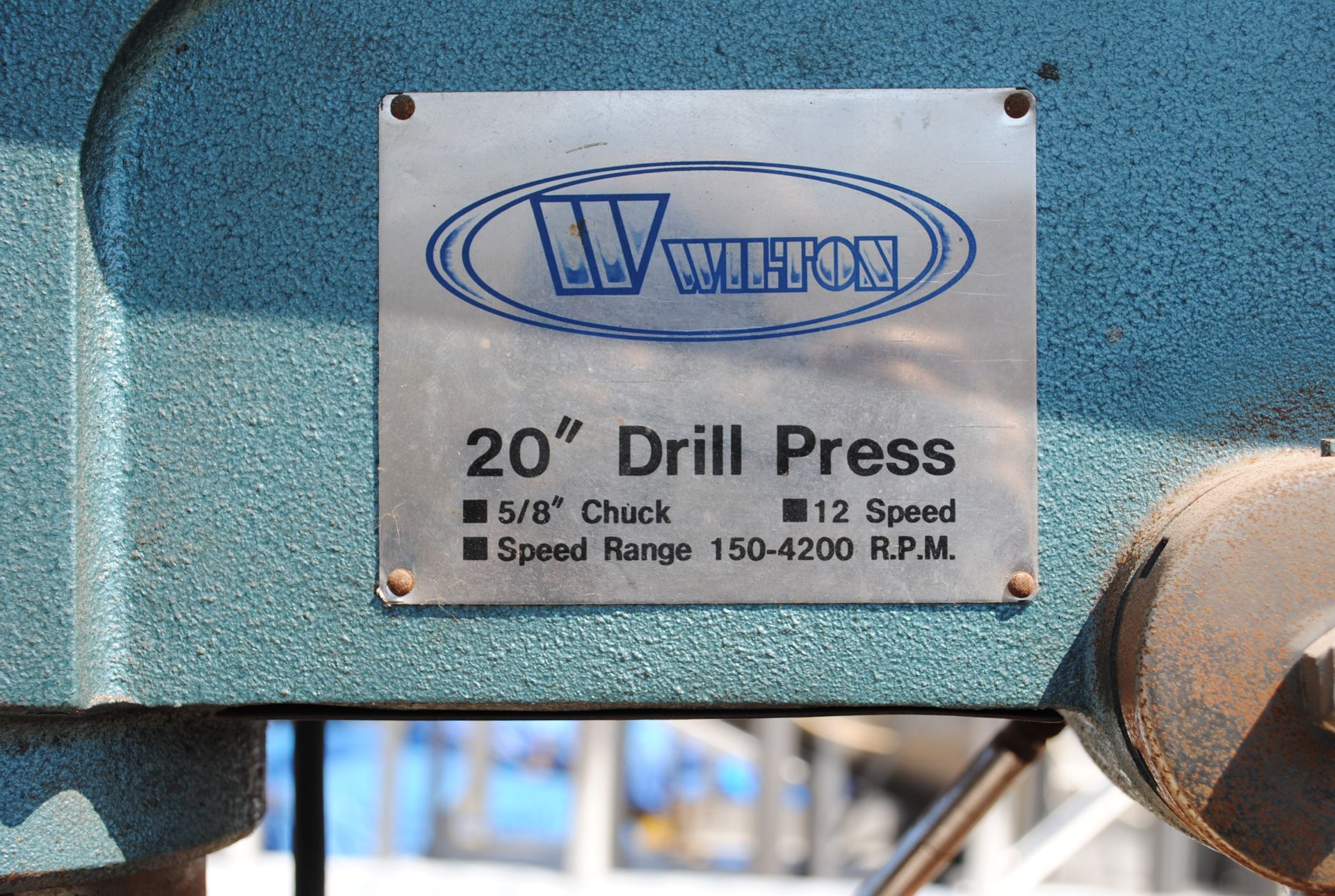 Wilton 20" Drill Press, 5/8" Chuck, 12 Speed, Speed Range 150-4200 RPM, S/N: 92030186 - Image 2 of 5