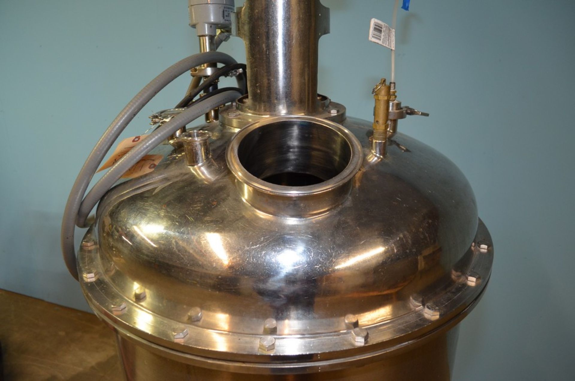 Approx 50 Gallon S/S Agitated Pressure Kettle. Top Entering Vertical Sigma-Style Agitator. - Image 11 of 13