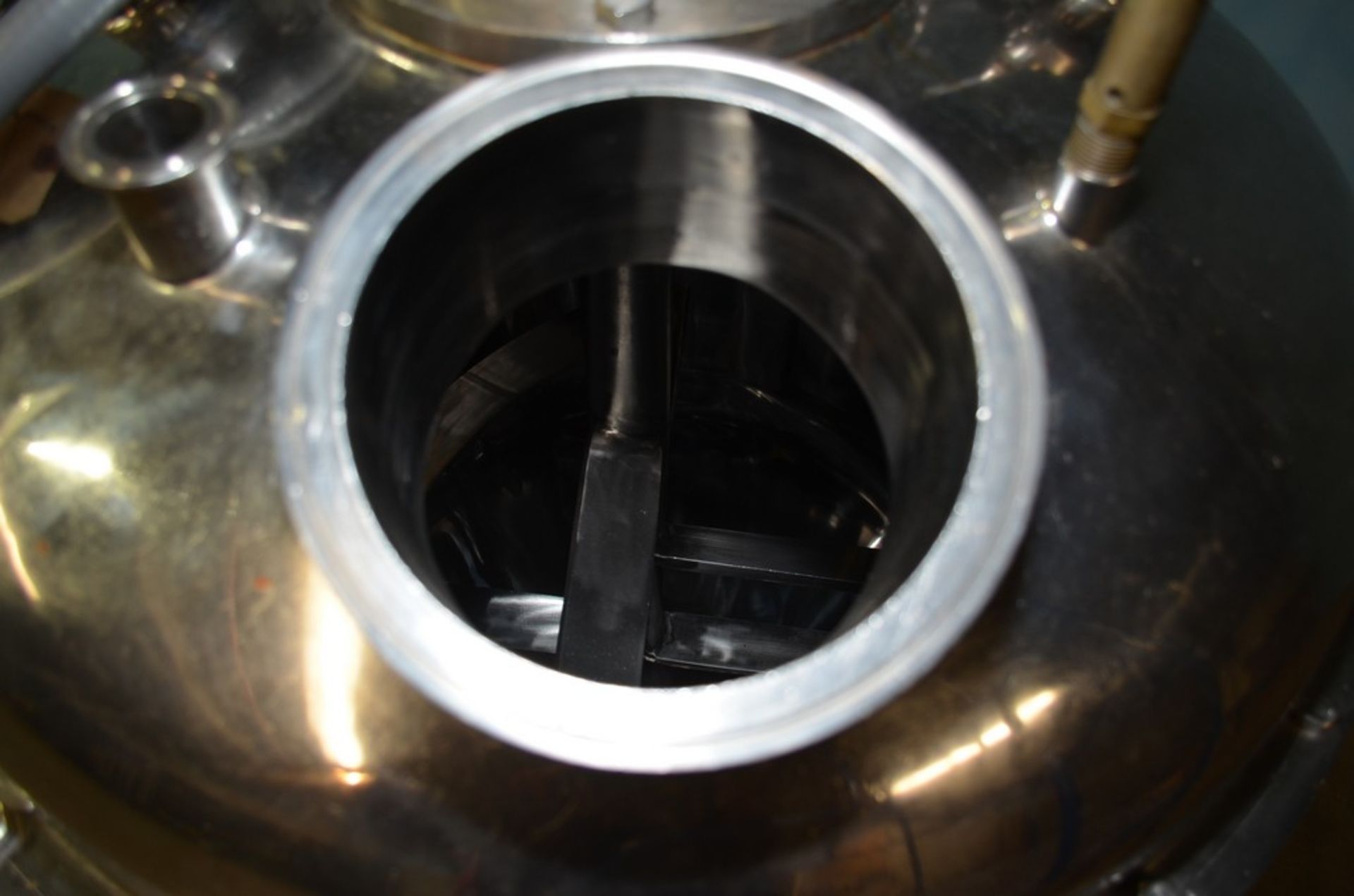 Approx 50 Gallon S/S Agitated Pressure Kettle. Top Entering Vertical Sigma-Style Agitator. - Image 6 of 13