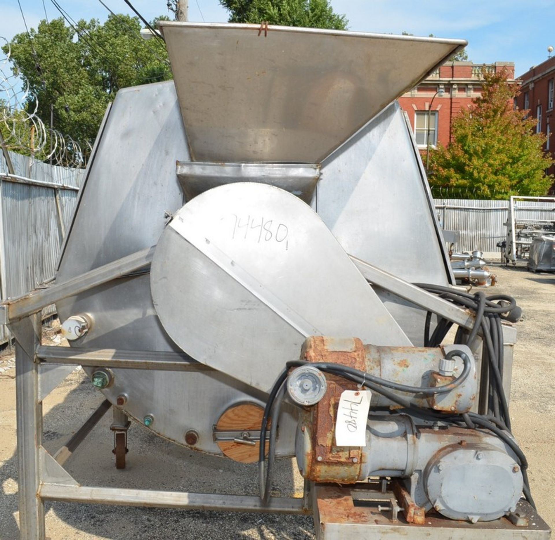 8.5 ft L x 5 ft Diameter Stainless Steel Rotary Drum Blancher. Single Wall Chamber. 12 in Diameter - Image 6 of 12