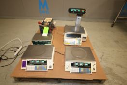 Lot of (4) 30 lb. Capacity Digital Scales Includes (3) Ishida Capacity Models Nova II & Astra & (