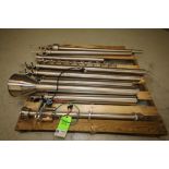 Lot of (15) pcs Auger Filler Tube Change Parts,Includes 3" & 2: S/S Tubes with Augers, Includes 2"