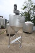 Custom Metalcraft Aprox. 80 Gallon Hinged Lid, Cone Bottom, S/S Processor, SN 47402, National BD #