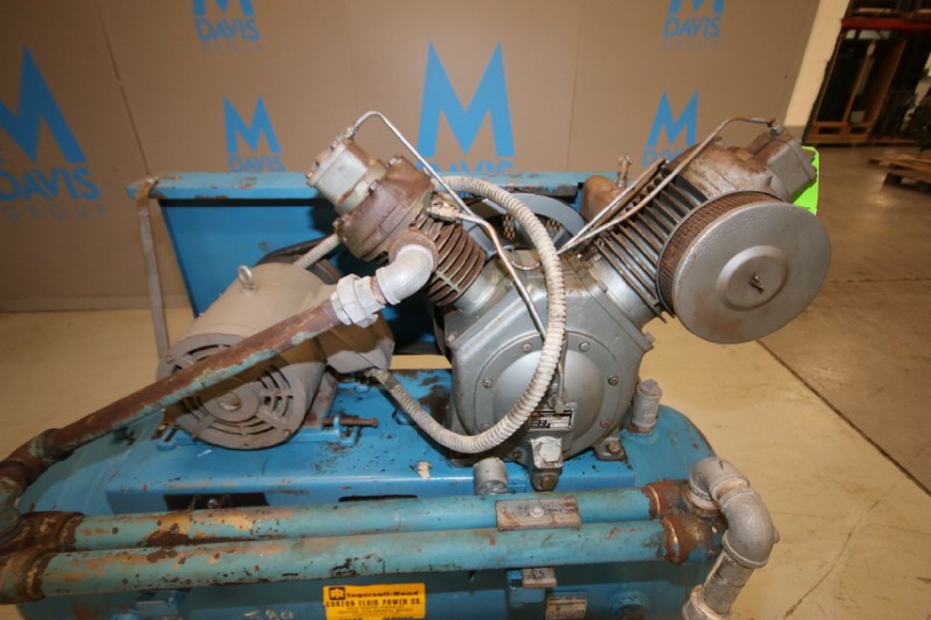 Ingersoll Rand 10 hp Reciprocating Air Compressor,Model 71T4, SN 276537, 1740 rpm, 230/460V, Mounted - Image 4 of 7
