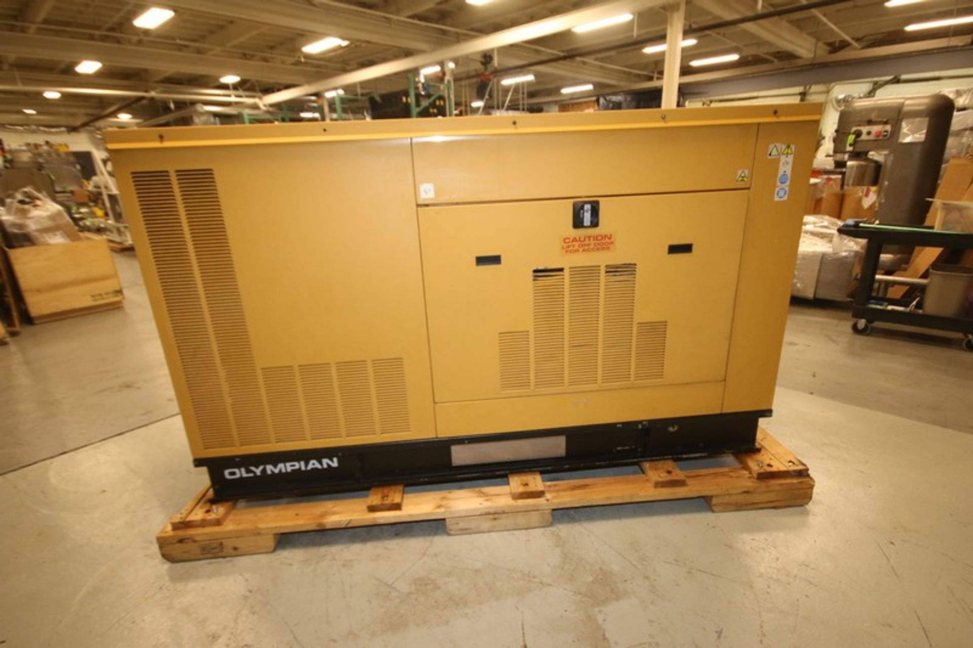 Caterpillar / Olympian Natural Gas Generator,Model G100F1, SN D24870A, Amps 200A, A.C. Synchronous - Image 3 of 13