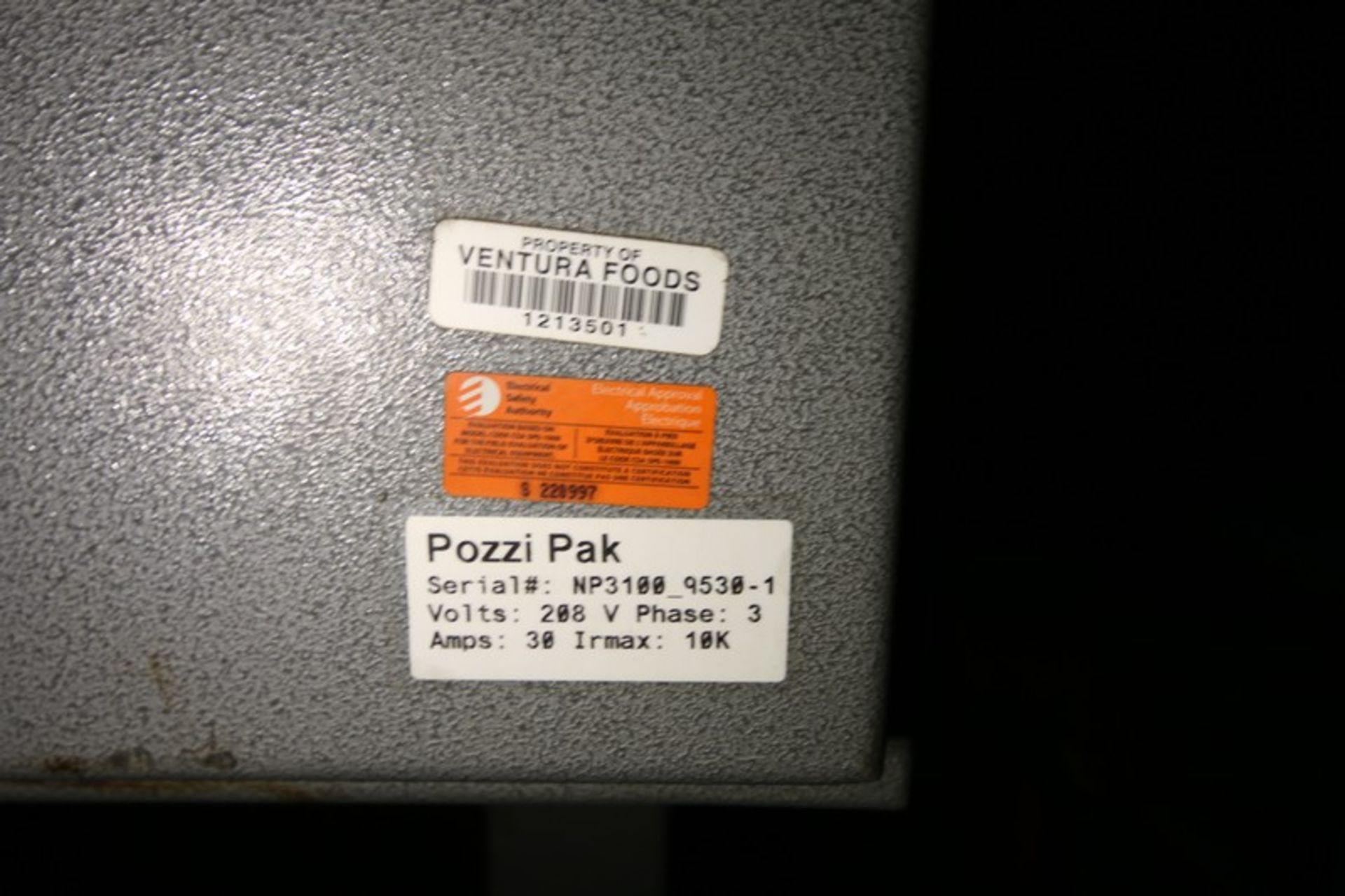 Pizzi Box Packer, SN NP3100-9530-1, with Allen Bradley Compact Logix L43 PLC with Read-Out, (3) - Image 5 of 5