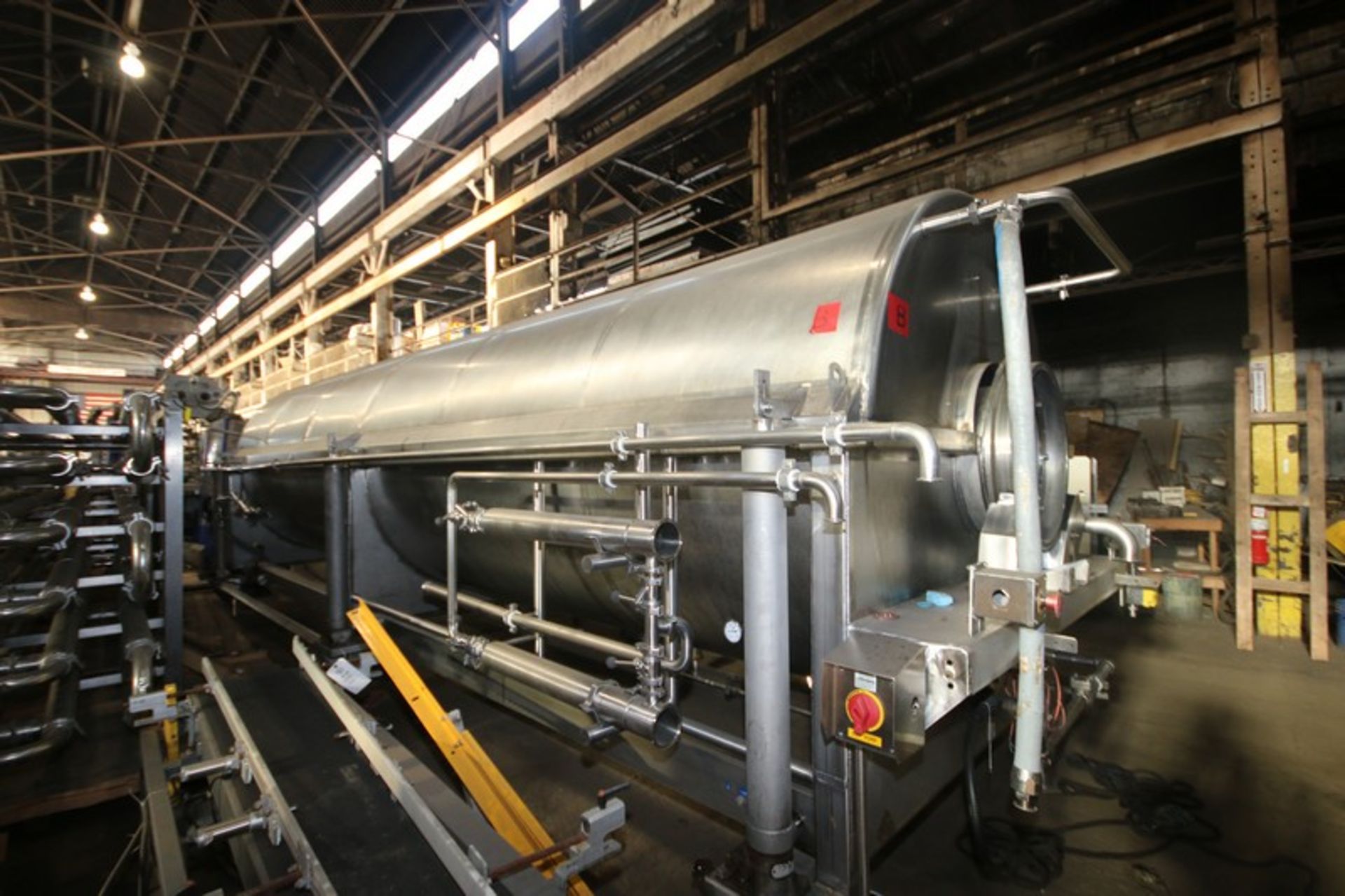 Lyco S/S Blancher,Overall Dims.: Aprox. 25' L x 8' W, with (2) Heat Actuator Valves, Mounted on S/ - Image 11 of 12