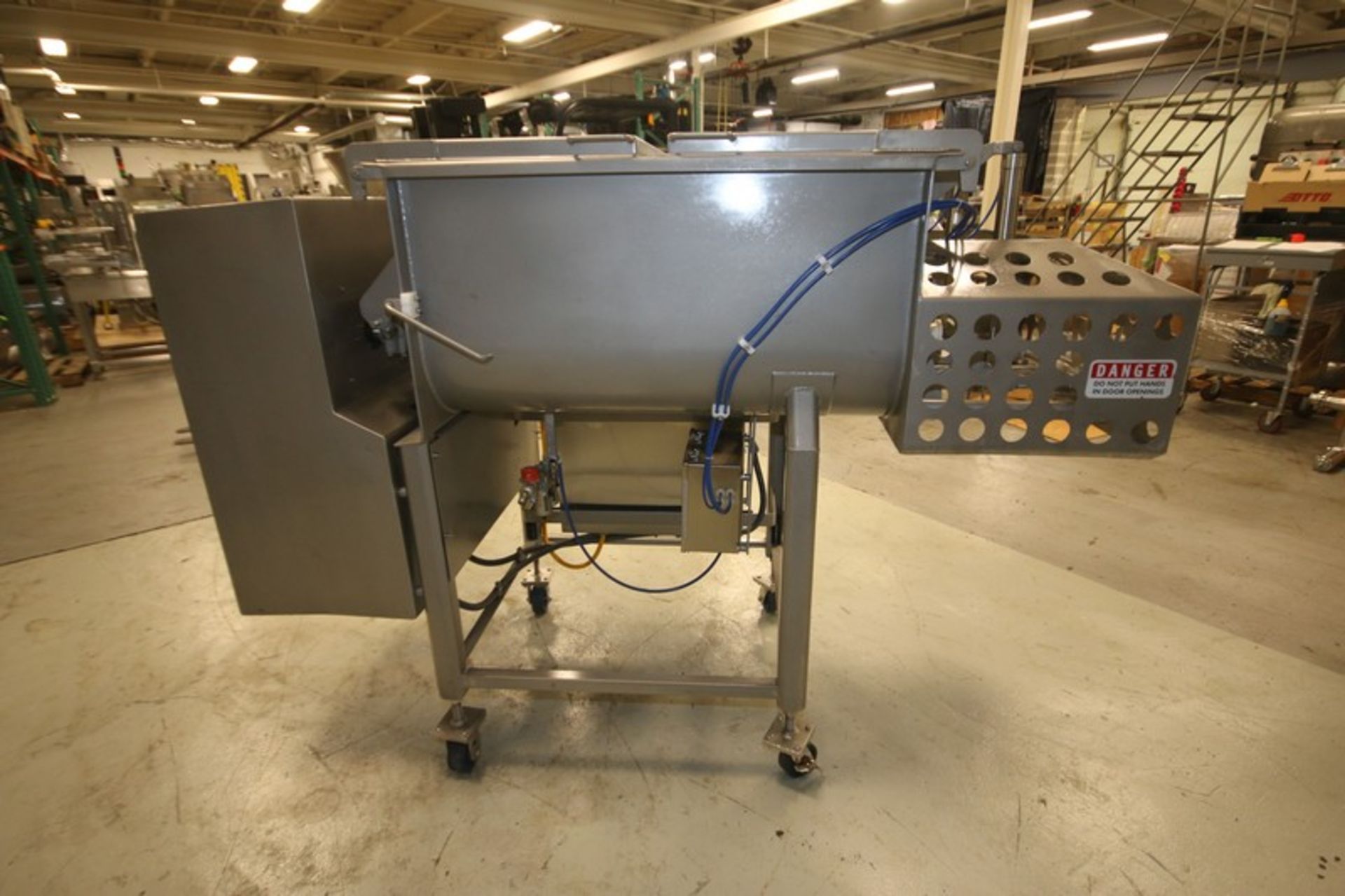 AMFEC Dual Shaft S/S Paddle Blender, SN 131215, with 41" L x 30" W x 21" D Inside Dimensions, Dual 2 - Image 6 of 12
