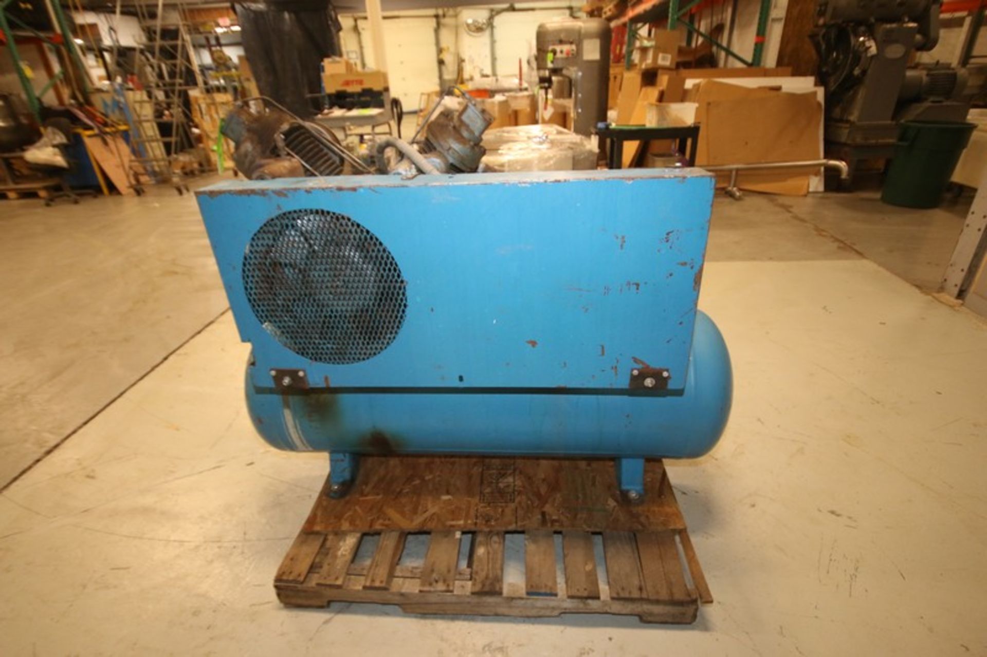 Ingersoll Rand 10 hp Reciprocating Air Compressor,Model 71T4, SN 276537, 1740 rpm, 230/460V, Mounted - Image 6 of 7