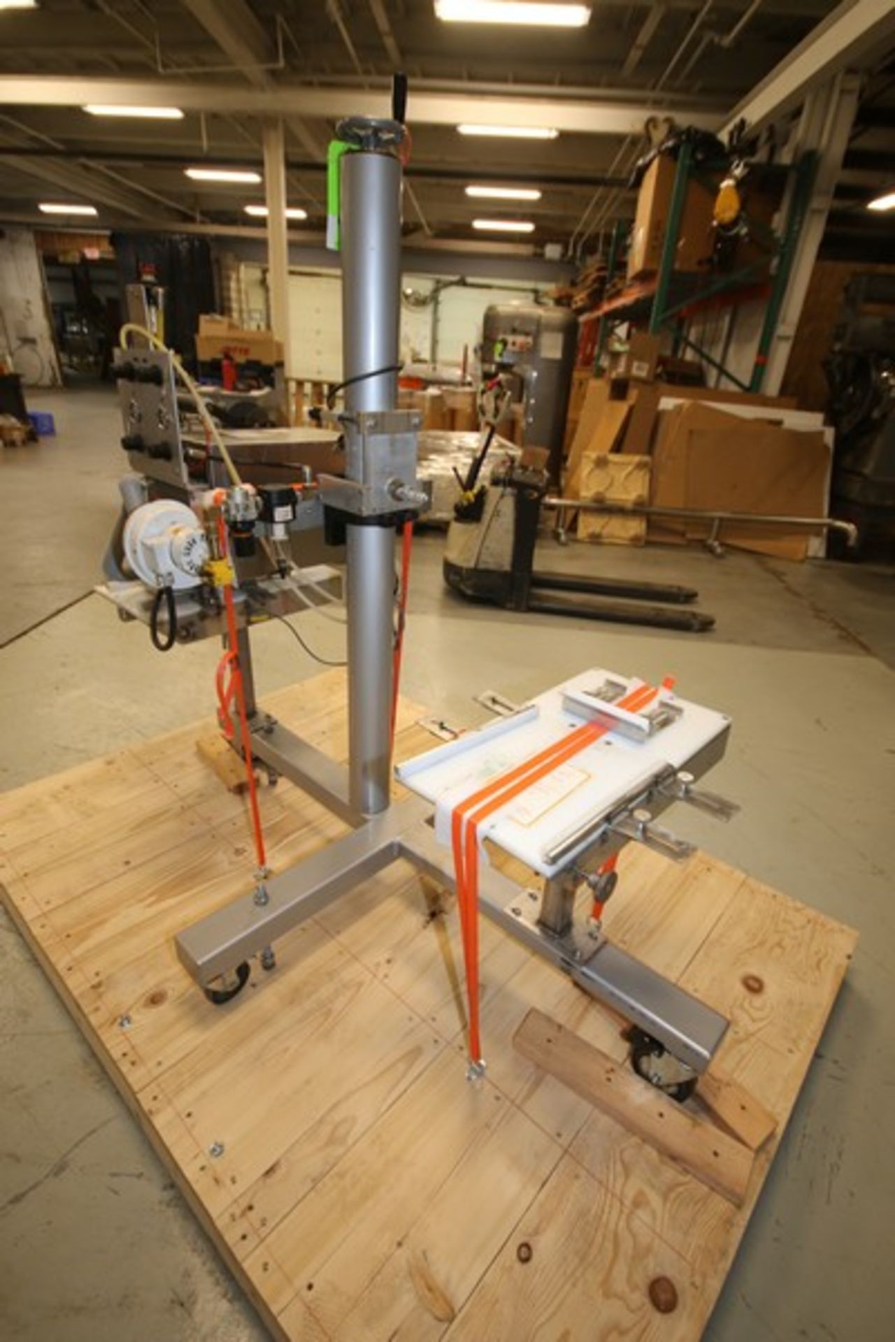 Label - Aire Portable Labeler, Model 2114M,SN 6-0109539504, 115V, Mounted on a Double Sided Stand ( - Image 6 of 6