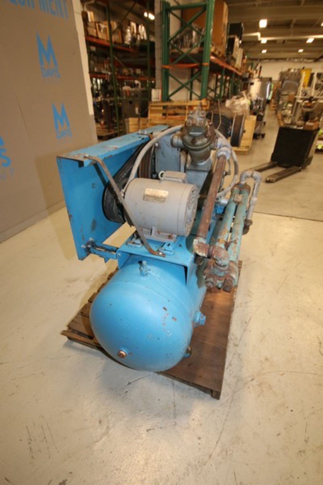 Ingersoll Rand 10 hp Reciprocating Air Compressor,Model 71T4, SN 276537, 1740 rpm, 230/460V, Mounted - Image 7 of 7