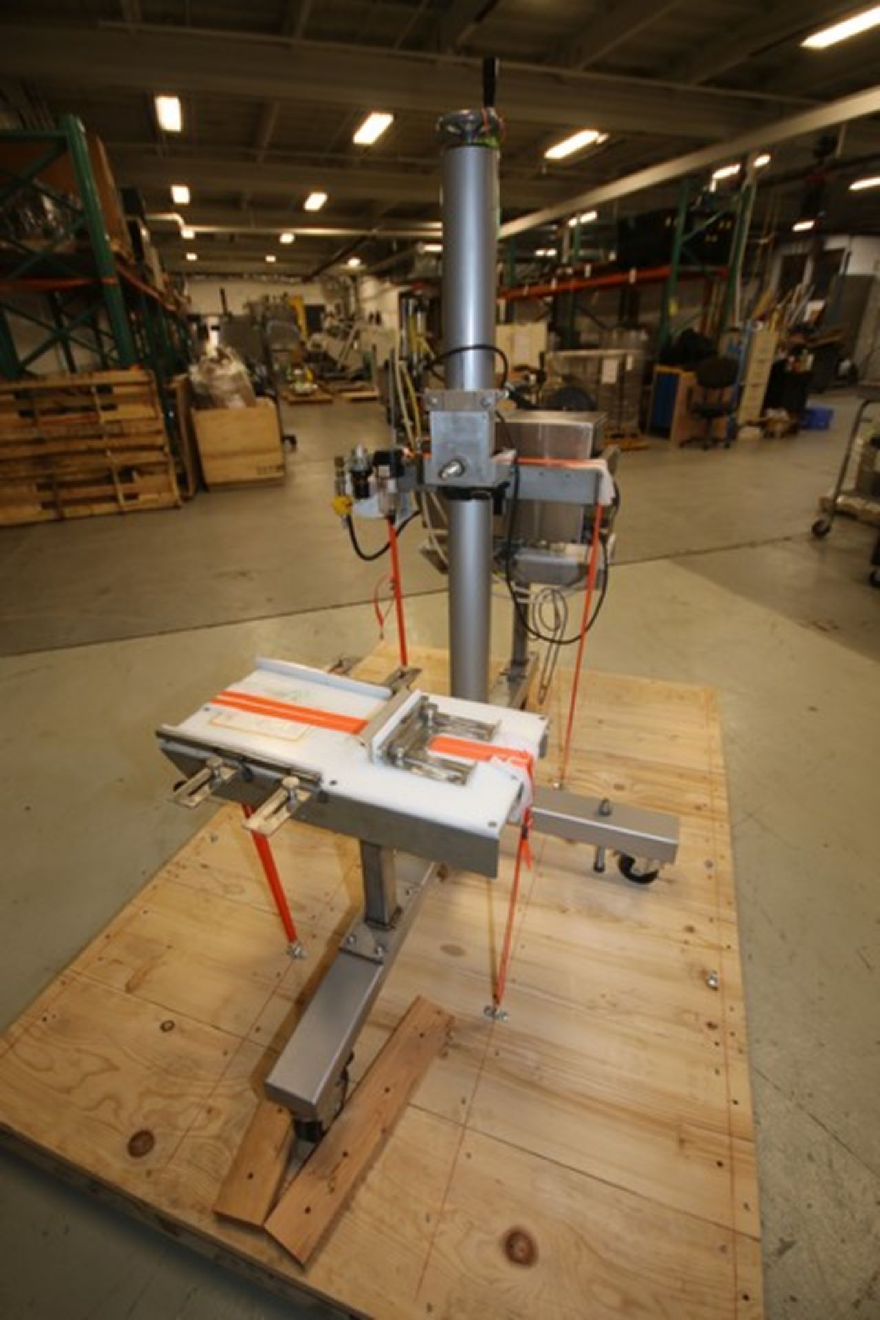 Label - Aire Portable Labeler, Model 2114M,SN 6-0109539504, 115V, Mounted on a Double Sided Stand ( - Image 5 of 6