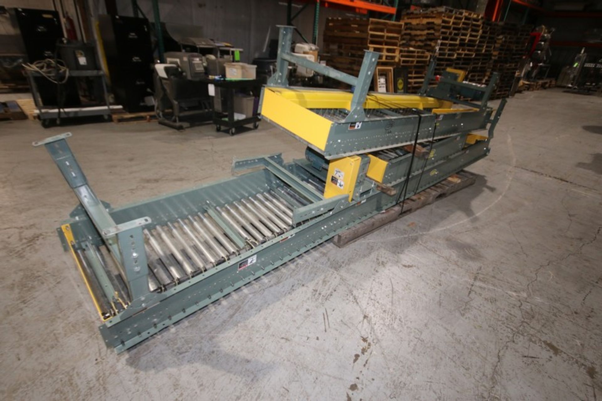 Lot of (3) Sections of Hytrol 27" W Power RollerConveyor System, SN 115X84, with 15' L, 10' L, 10' L - Image 3 of 7