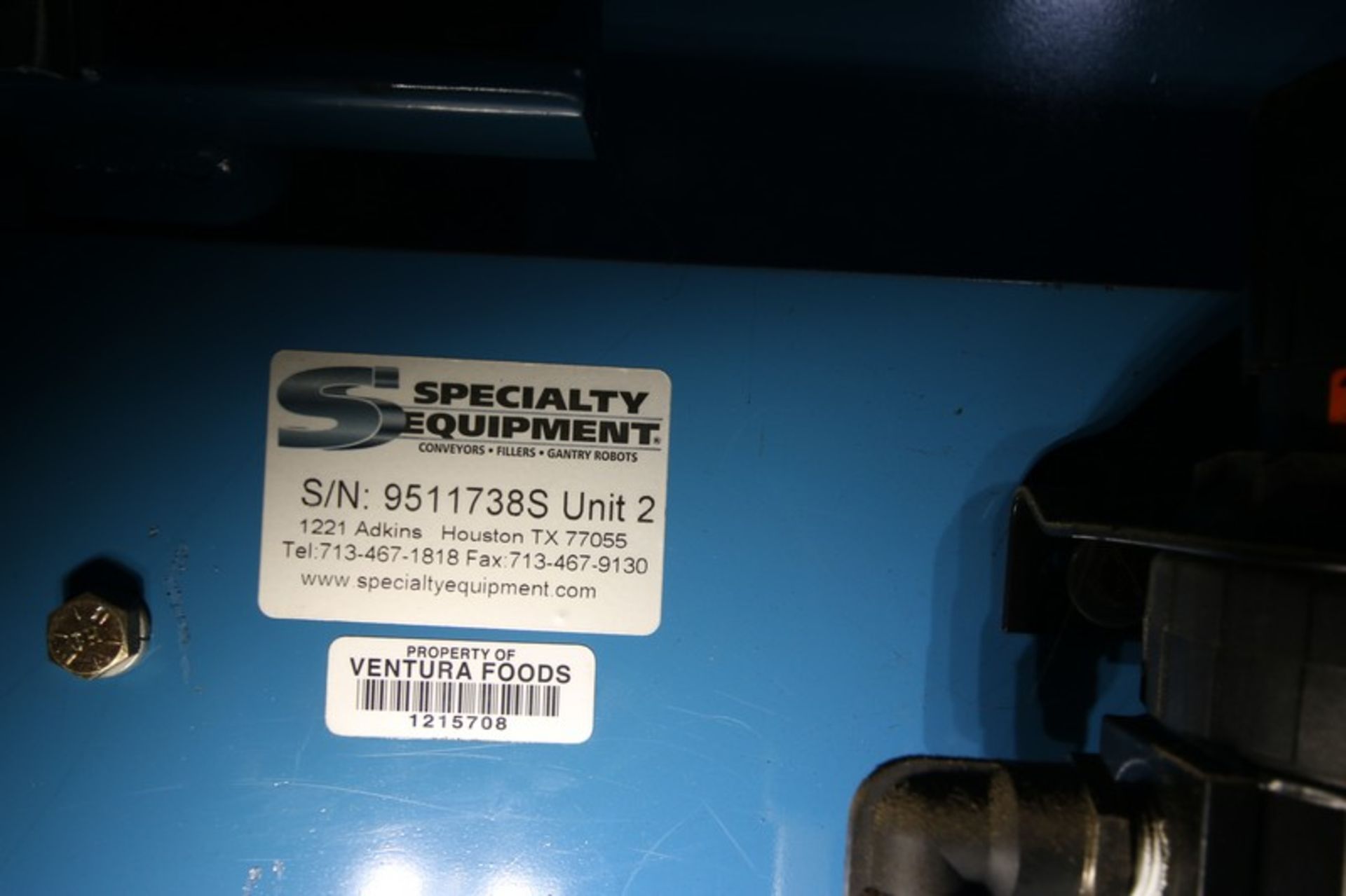 Specially Equipment Conveyor Corp. (SECC) Slip Sheet Dispenser, SN 9511738S - Unit 2, with Allen - Image 7 of 7