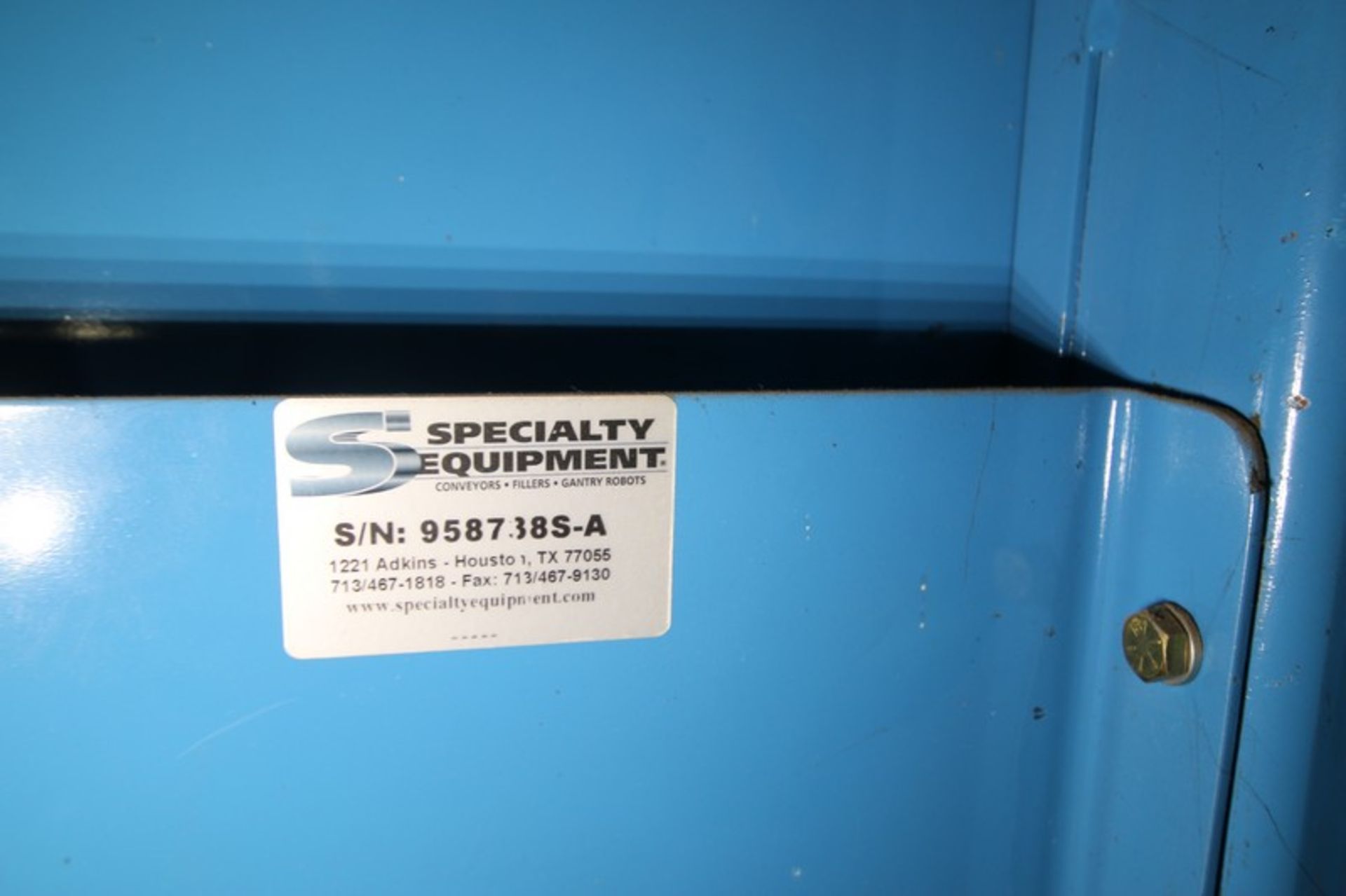 Specially Equipment Conveyor Corp. (SECC) Slip Sheet Dispenser, SN 9511738S - A, with Allen - Image 7 of 7