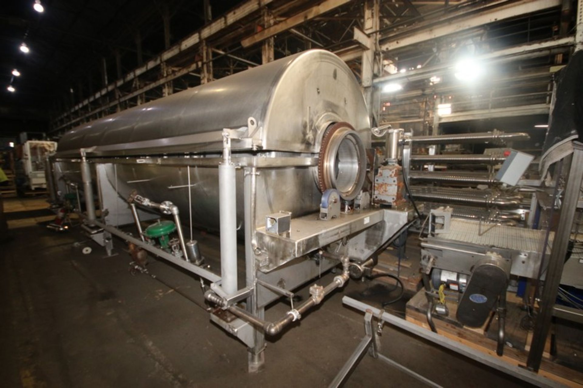 Lyco S/S Blancher,Overall Dims.: Aprox. 25' L x 8' W, with (2) Heat Actuator Valves, Mounted on S/ - Image 4 of 12