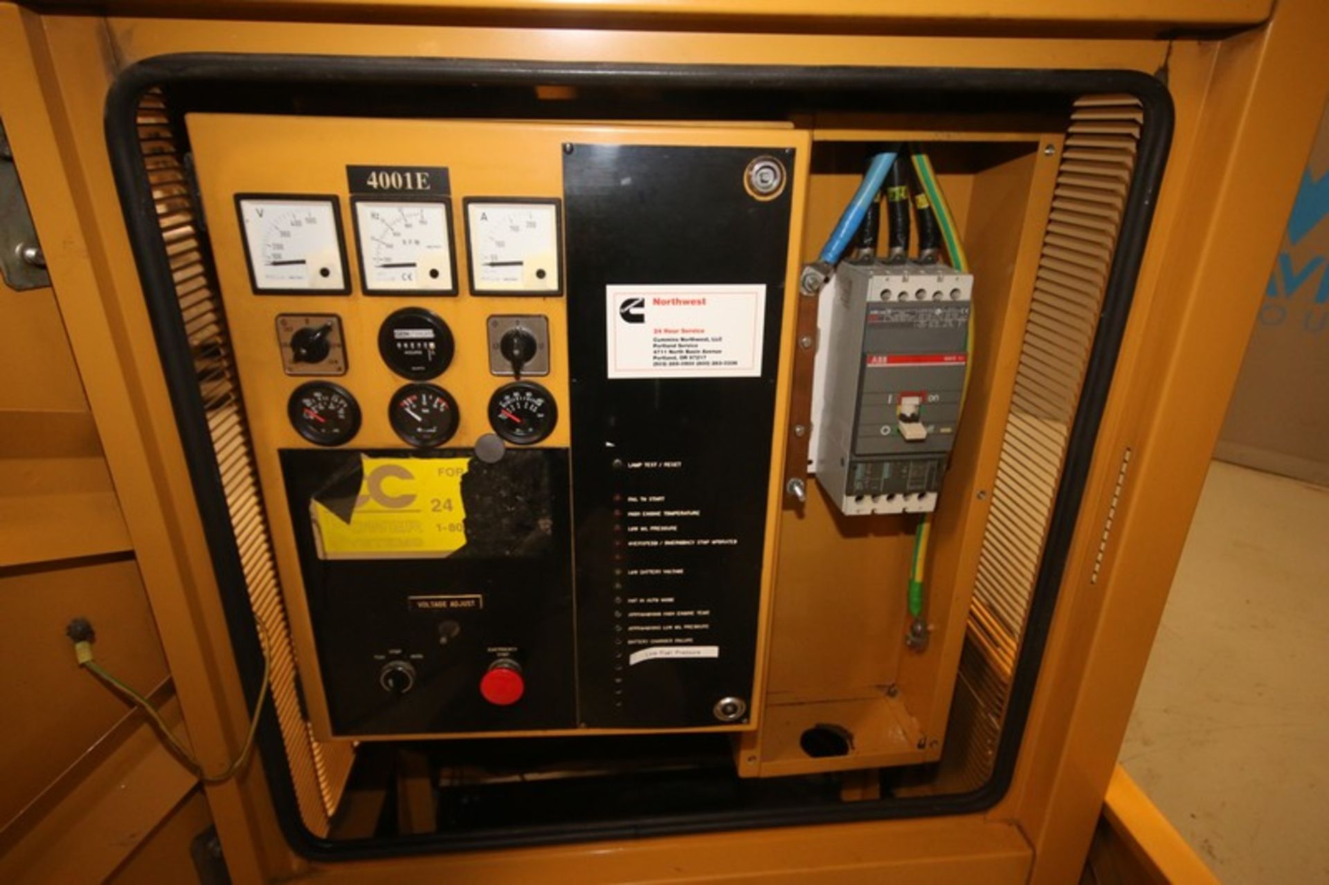 Caterpillar / Olympian Natural Gas Generator,Model G100F1, SN D24870A, Amps 200A, A.C. Synchronous - Image 11 of 13