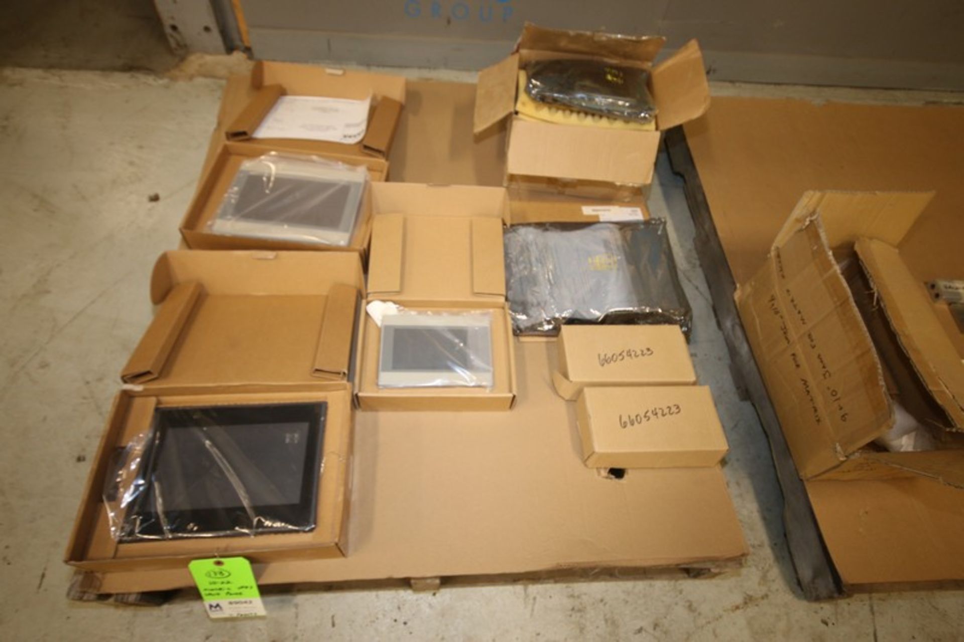 Lot of (4) Pallets of Assorted Matrix VFFS BaggerParts, Including (3) New Touch Screens, Boards, - Image 2 of 5