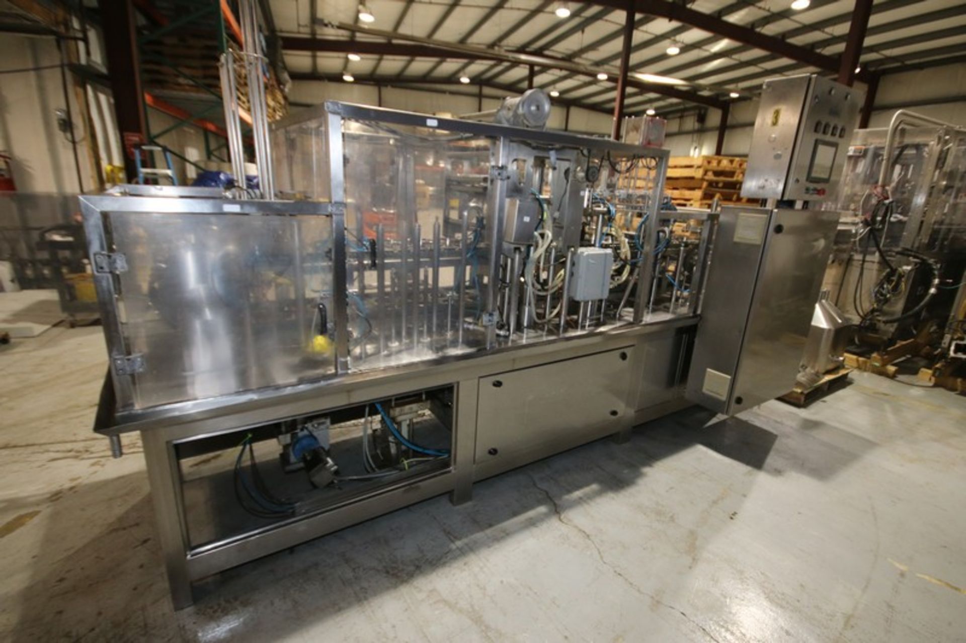 Pak Line 2-Lane S/S Cup Filler, Model PXM,SN PL710021 with S/S Plates with Aprox. 4-1/2" Dia. Change - Image 10 of 15
