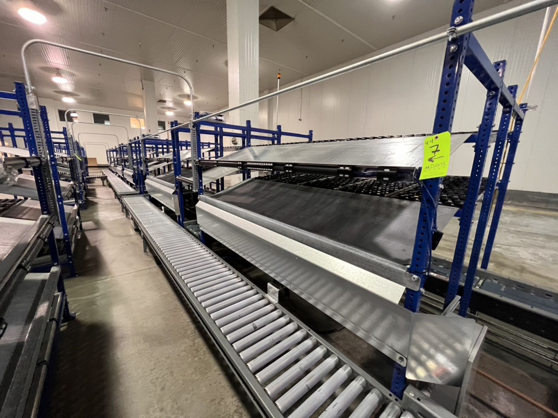 (4) UNEX SPAN TRACK PRODUCT PACK-OFF RACKS, WITH ROLLER CONVEYOR (SUBJECT TO BULK BID IN LOT 11A) - Image 2 of 6