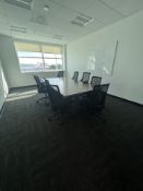 CONFERENCE TABLE AND CHAIRS, INCLUDES CONTENTS OF ROOM (RIGGING & SIMPLE LOADING FEE $100.00)