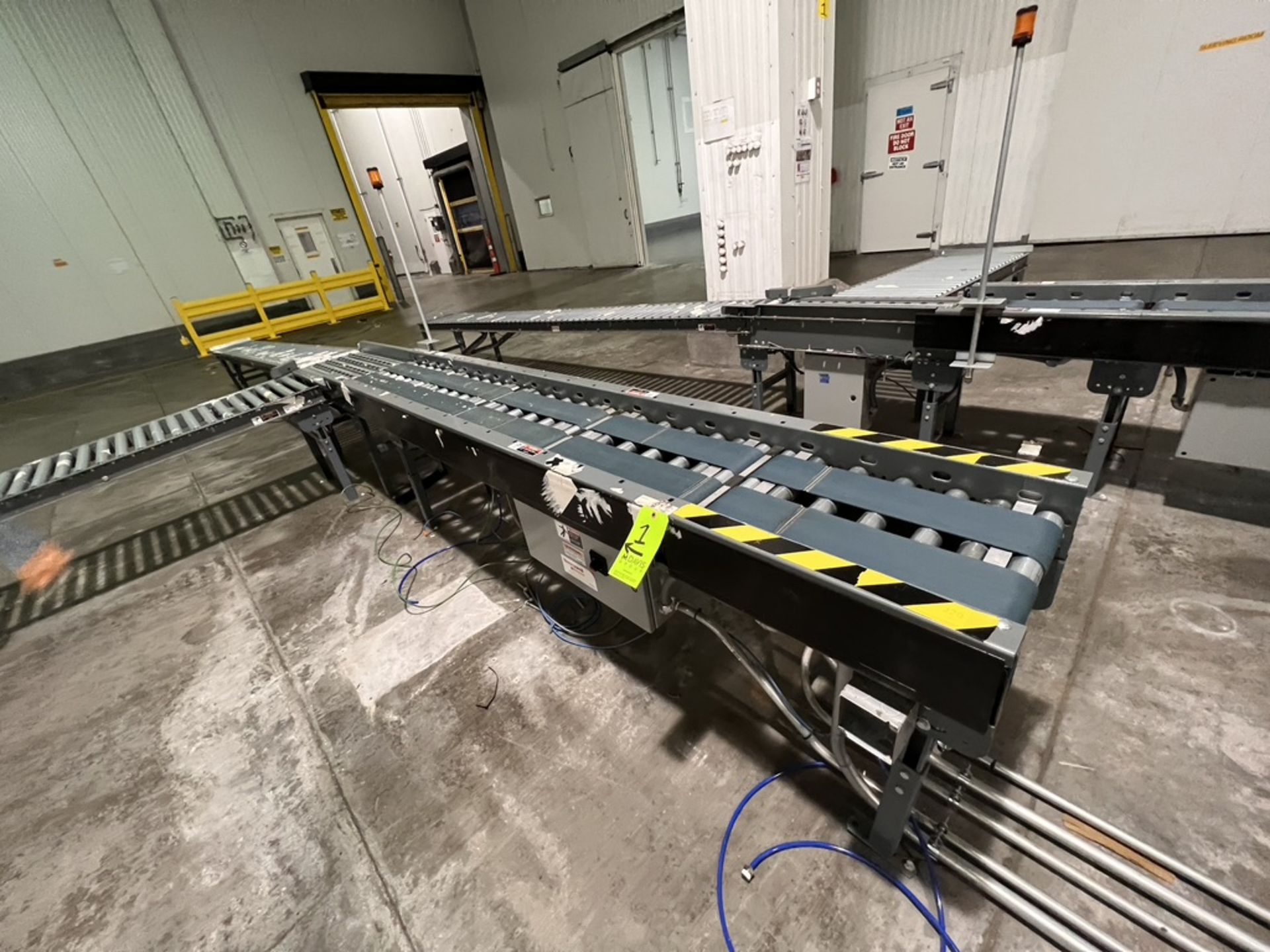 2020 HONEYWELL INTELLIGRATED ROLLER AND BELT POWER CONVEYOR, APPROX. 372 IN L X 15 IN W (SUBJECT - Image 6 of 13