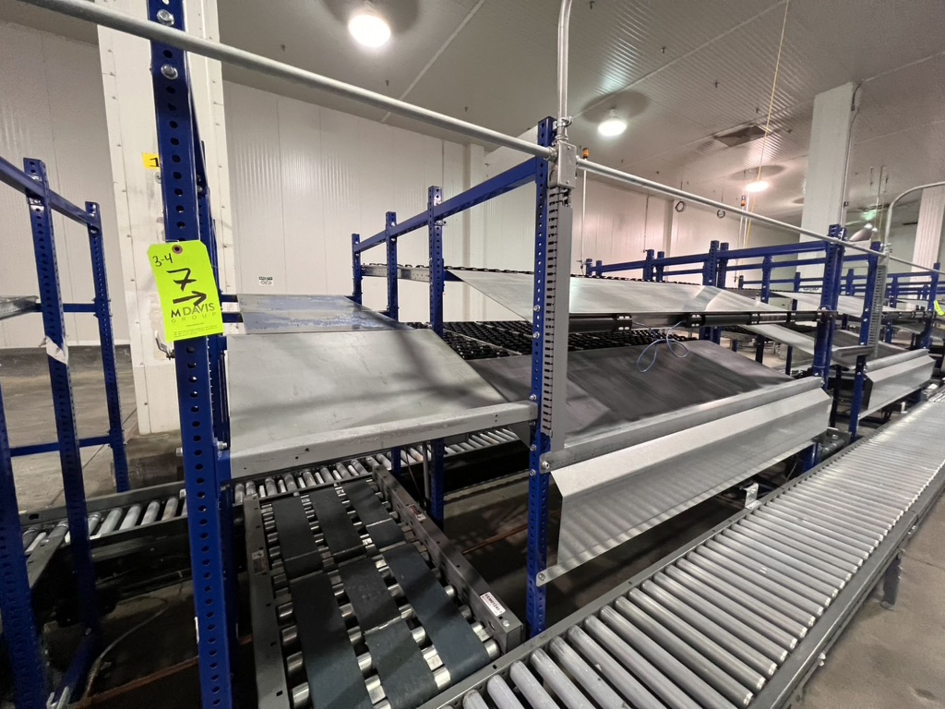 (4) UNEX SPAN TRACK PRODUCT PACK-OFF RACKS, WITH ROLLER CONVEYOR (SUBJECT TO BULK BID IN LOT 11A) - Image 5 of 6