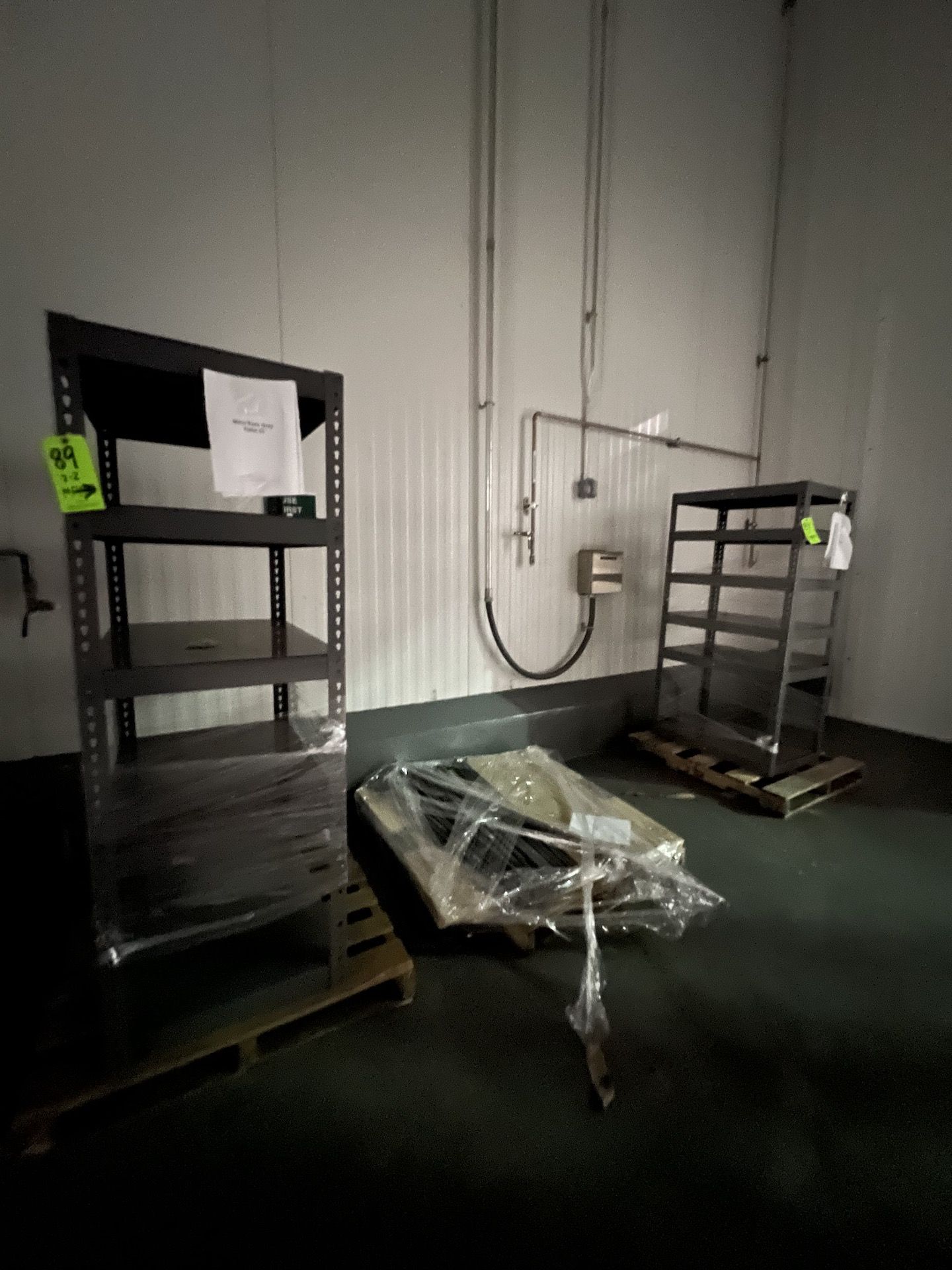 (2) METAL RACKS (RIGGING & SIMPLE LOADING FEE $20.00) (NOTE: DOES NOT INCLUDE SKIDDING OR PACKAGING