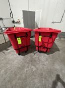 (2) TILTING TRASH DOLLIES (RIGGING & SIMPLE LOADING FEE $20.00) (NOTE: DOES NOT INCLUDE SKIDDING