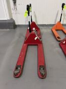 (2) ULINE PNEUMATIC PALLET JACKS (RIGGING & SIMPLE LOADING FEE $25.00) (NOTE: DOES NOT INCLUDE