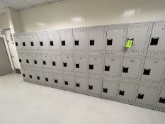 LOCKERS WITH APPROX. (57) INDIVIDUAL LOCKERS (RIGGING & SIMPLE LOADING FEE $300.00) (NOTE: DOES NOT