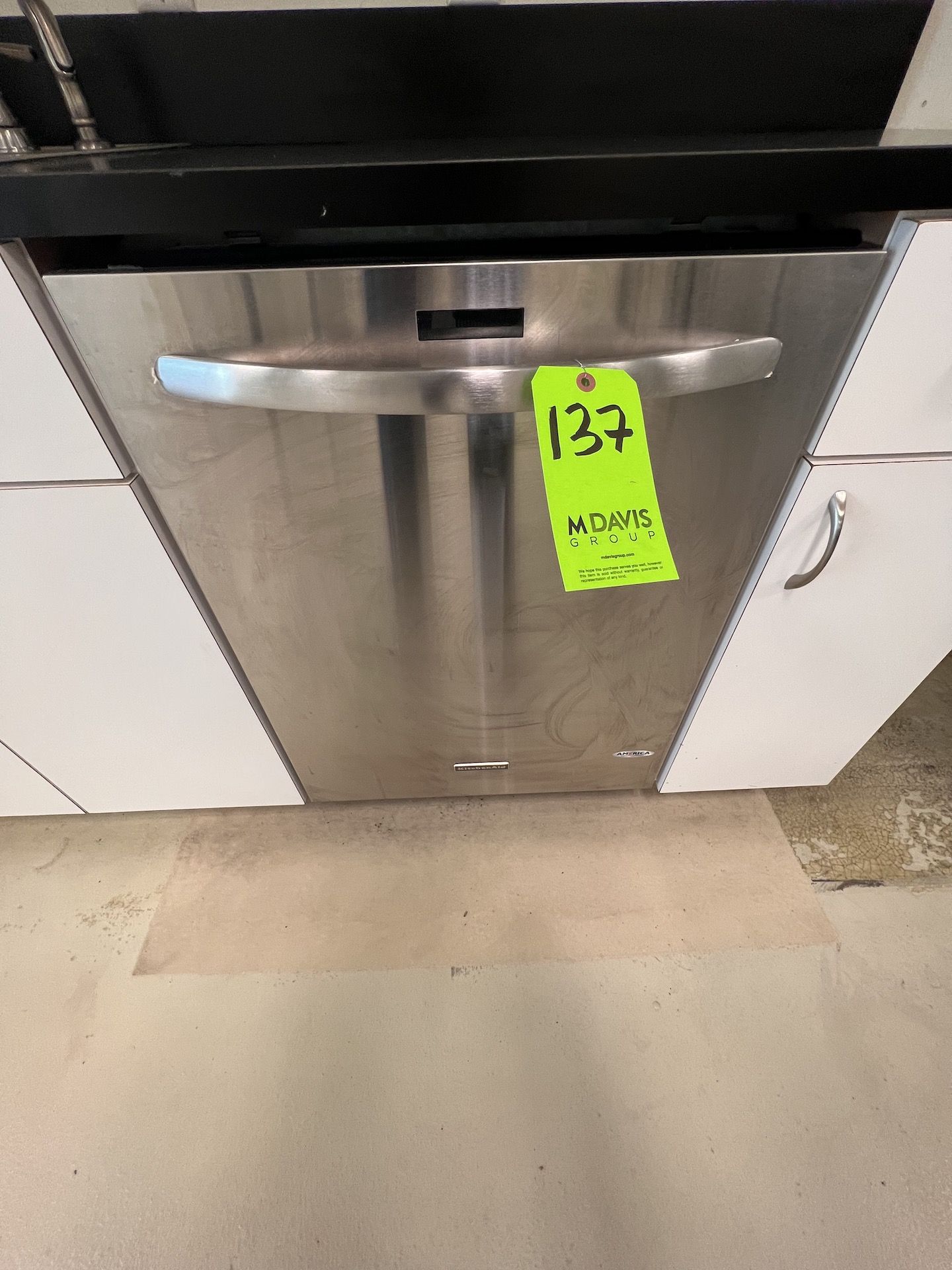 KITCHENAID S/S DISHWASHER (RIGGING & SIMPLE LOADING FEE $50.00) (NOTE: DOES NOT INCLUDE SKIDDING - Image 2 of 5