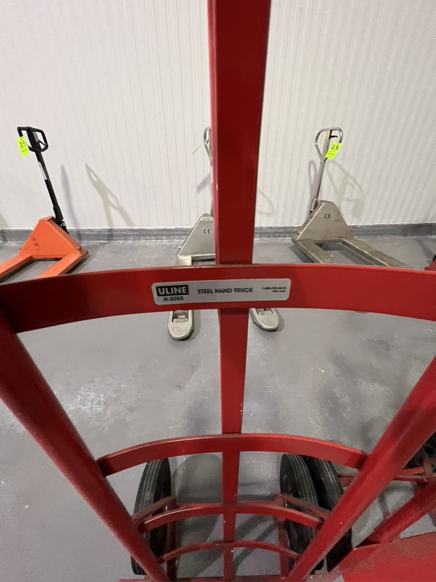 (2) ULINE STEEL HAND TRUCKS (RIGGING & SIMPLE LOADING FEE $25.00) (NOTE: DOES NOT INCLUDE SKIDDING - Image 2 of 2