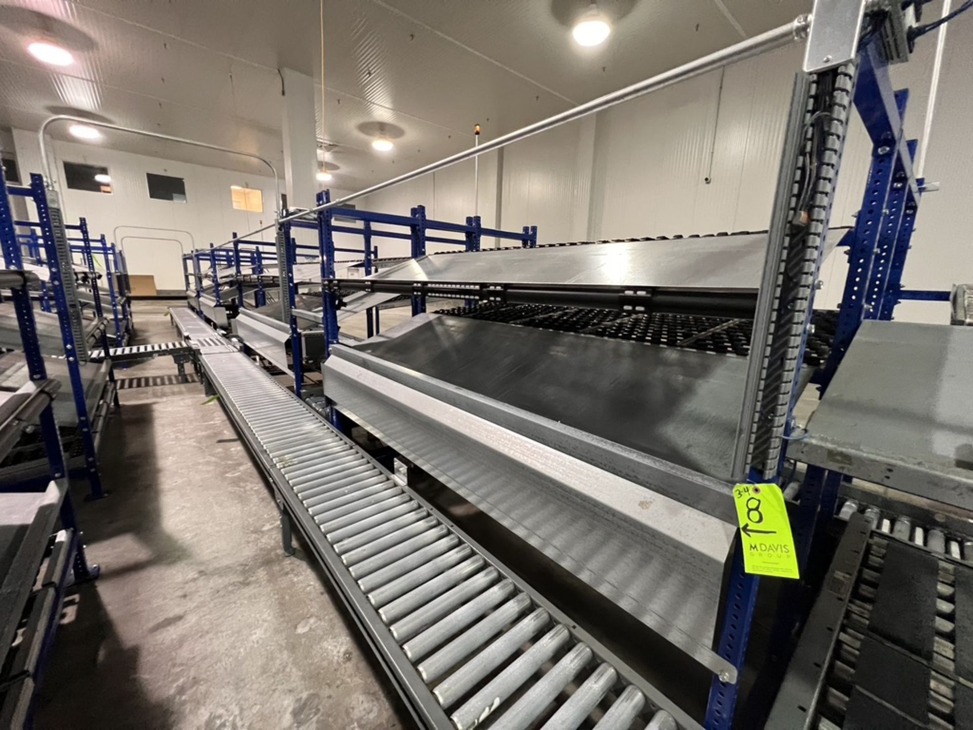 (4) UNEX SPAN TRACK PRODUCT PACK-OFF RACKS, WITH ROLLER CONVEYOR (SUBJECT TO BULK BID IN LOT 11A) - Image 2 of 6