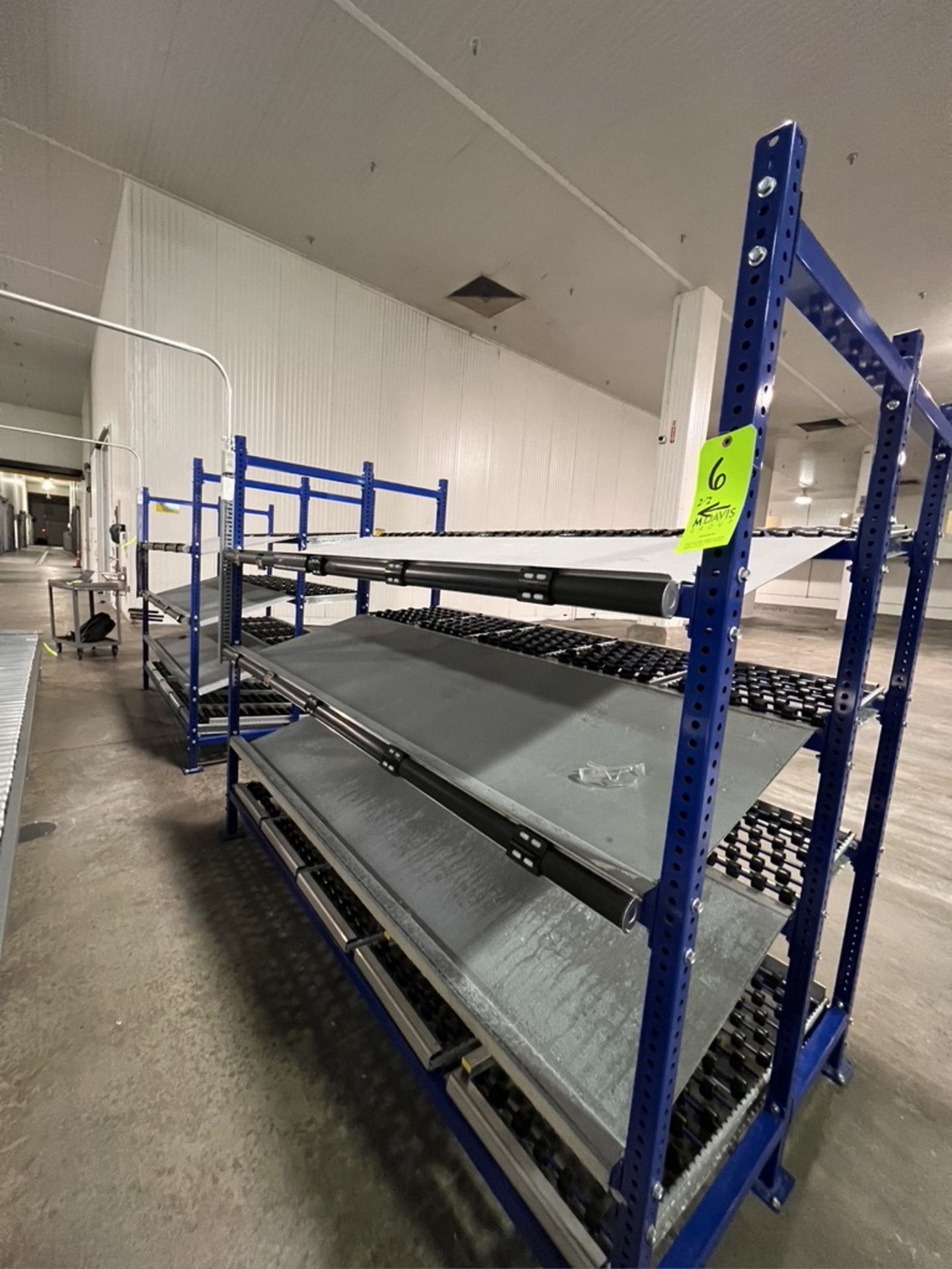 (2) UNEX SPAN TRACK PRODUCT PACK-OFF RACKS, WITH ROLLER CONVEYOR (SUBJECT TO BULK BID IN LOT 11A) - Image 3 of 6