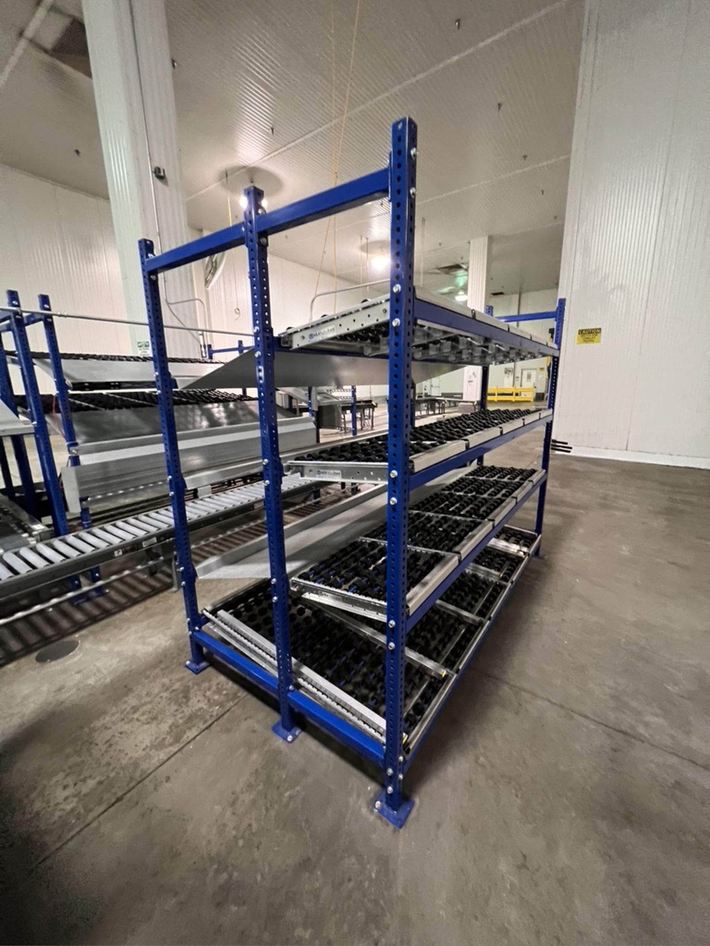 (2) UNEX SPAN TRACK PRODUCT PACK-OFF RACKS, WITH ROLLER CONVEYOR (SUBJECT TO BULK BID IN LOT 11A) - Image 6 of 6