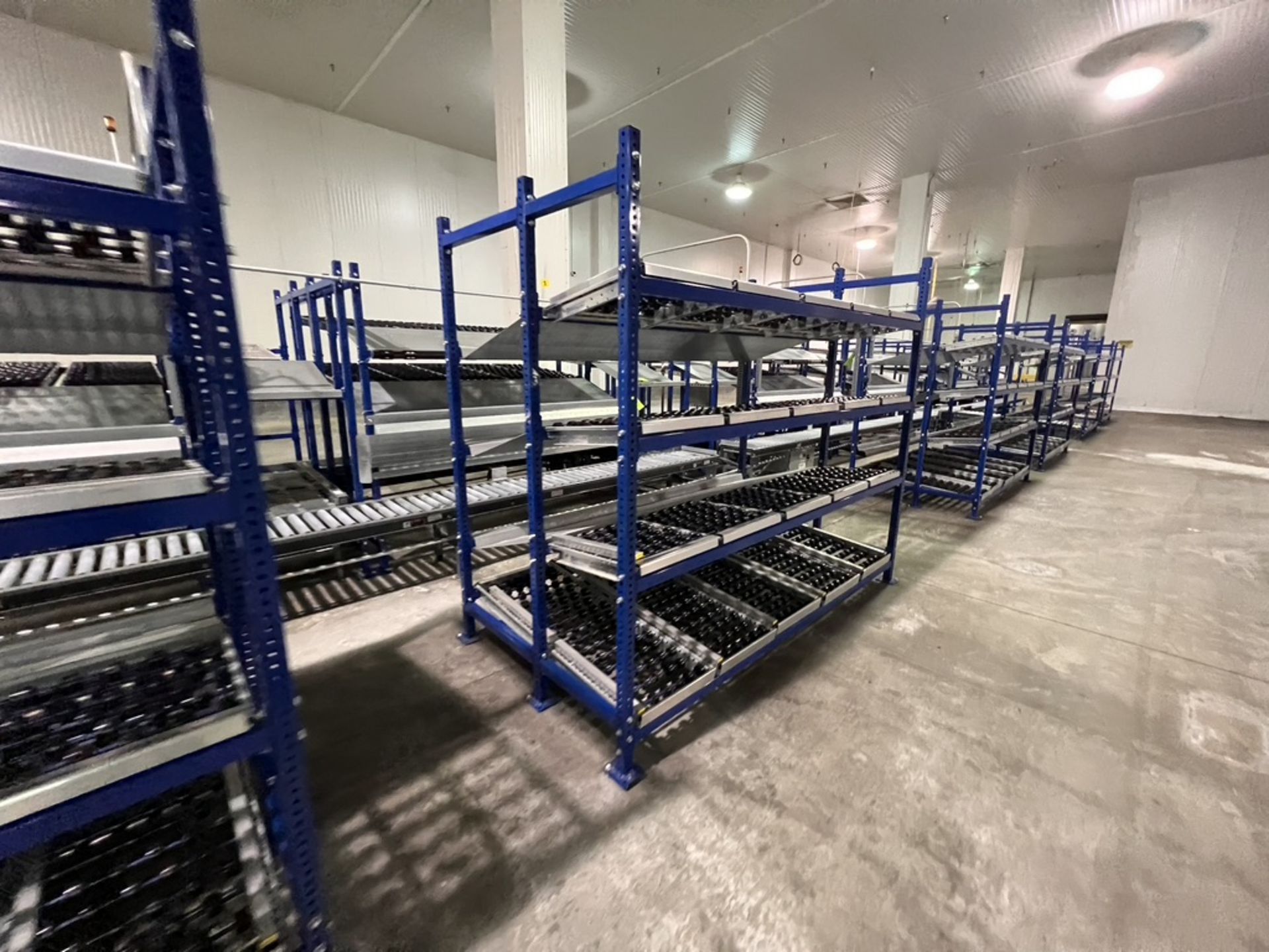 (4) UNEX SPAN TRACK PRODUCT PACK-OFF RACKS, WITH ROLLER CONVEYOR (SUBJECT TO BULK BID IN LOT 11A) - Image 6 of 6