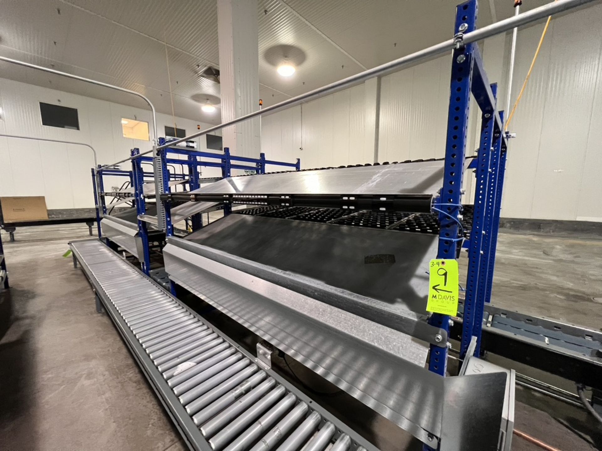 (4) UNEX SPAN TRACK PRODUCT PACK-OFF RACKS, WITH ROLLER CONVEYOR (SUBJECT TO BULK BID IN LOT 11A) - Image 3 of 7