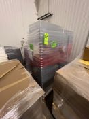 (98) CLEAR LEXAN INGREDIENT BINS, (3) WHITER PERFORATED LEXAN BINS, (54) CLEAR PERFERATED LEXAN