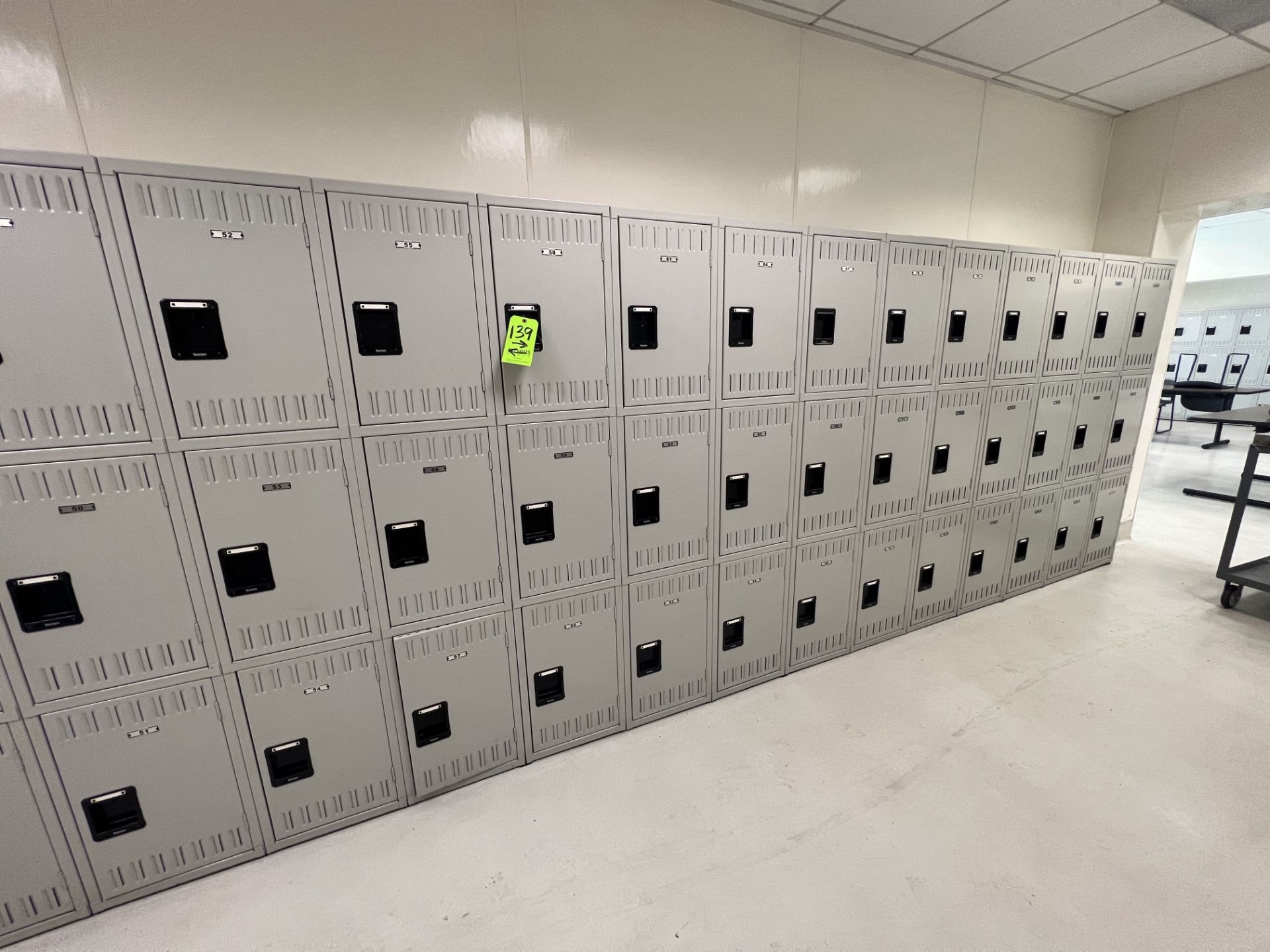 LOCKERS WITH APPROX. (57) INDIVIDUAL LOCKERS (RIGGING & SIMPLE LOADING FEE $300.00) (NOTE: DOES NOT - Image 2 of 3