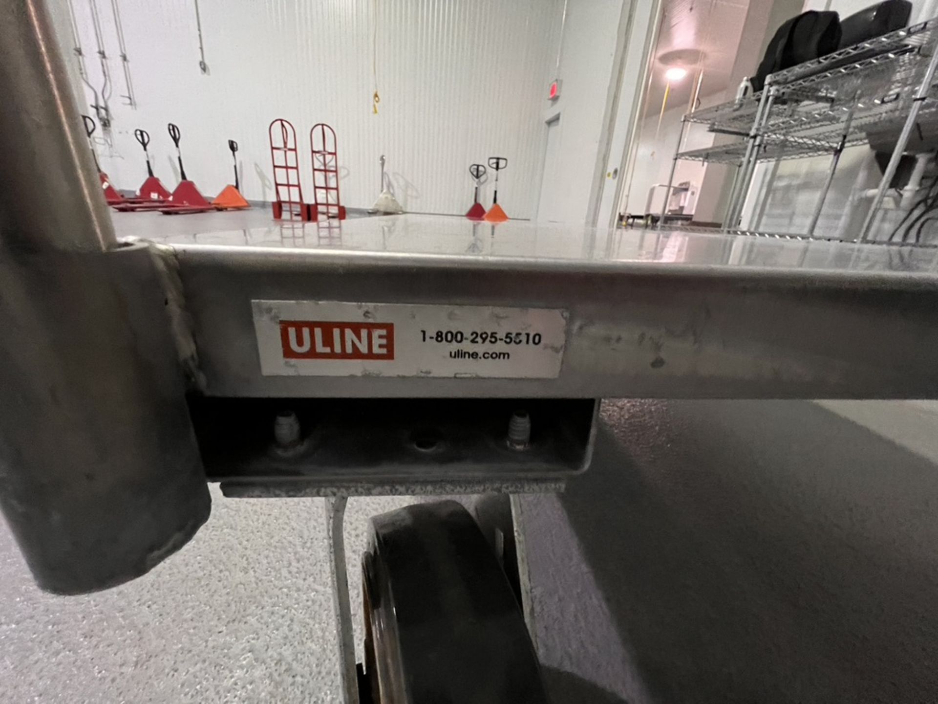 ULINE S/S PUSH CART (RIGGING & SIMPLE LOADING FEE $25.00) (NOTE: DOES NOT INCLUDE SKIDDING OR - Image 3 of 3