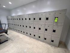 TENNSCO LOCKERS WITH APPROX. (45) INDIVIDUAL LOCKERS (RIGGING & SIMPLE LOADING FEE $300.00) (NOTE: