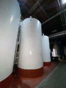 APV Crepaco 5,000 Gal. Jacketed S/S Silo, S/N 50396, with Horizontal Agitation, with Motor, with S/S