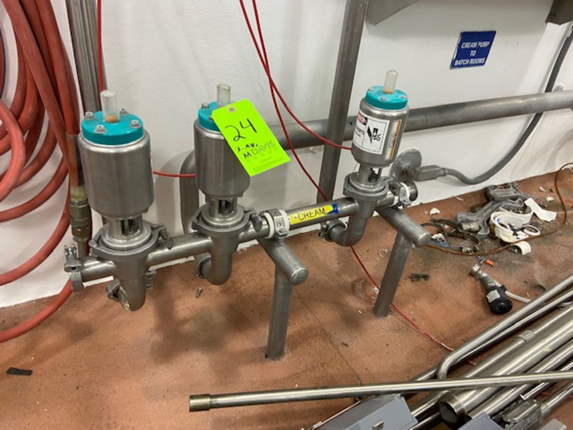 Tri-Clover Air Valves, with S/S Manifold (LOATED IN LOS ANGELES, CA) (RIGGING, LOADING, & SITE - Image 2 of 2