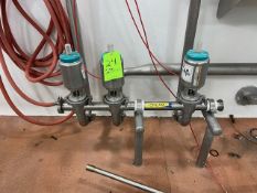 Tri-Clover Air Valves, with S/S Manifold (LOATED IN LOS ANGELES, CA) (RIGGING, LOADING, & SITE