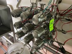Tri-Clover 3-1/2” S/S Air Valve Cluster, with S/S Manifold (LOCATED IN LOS ANGELES, CA)(RIGGING,