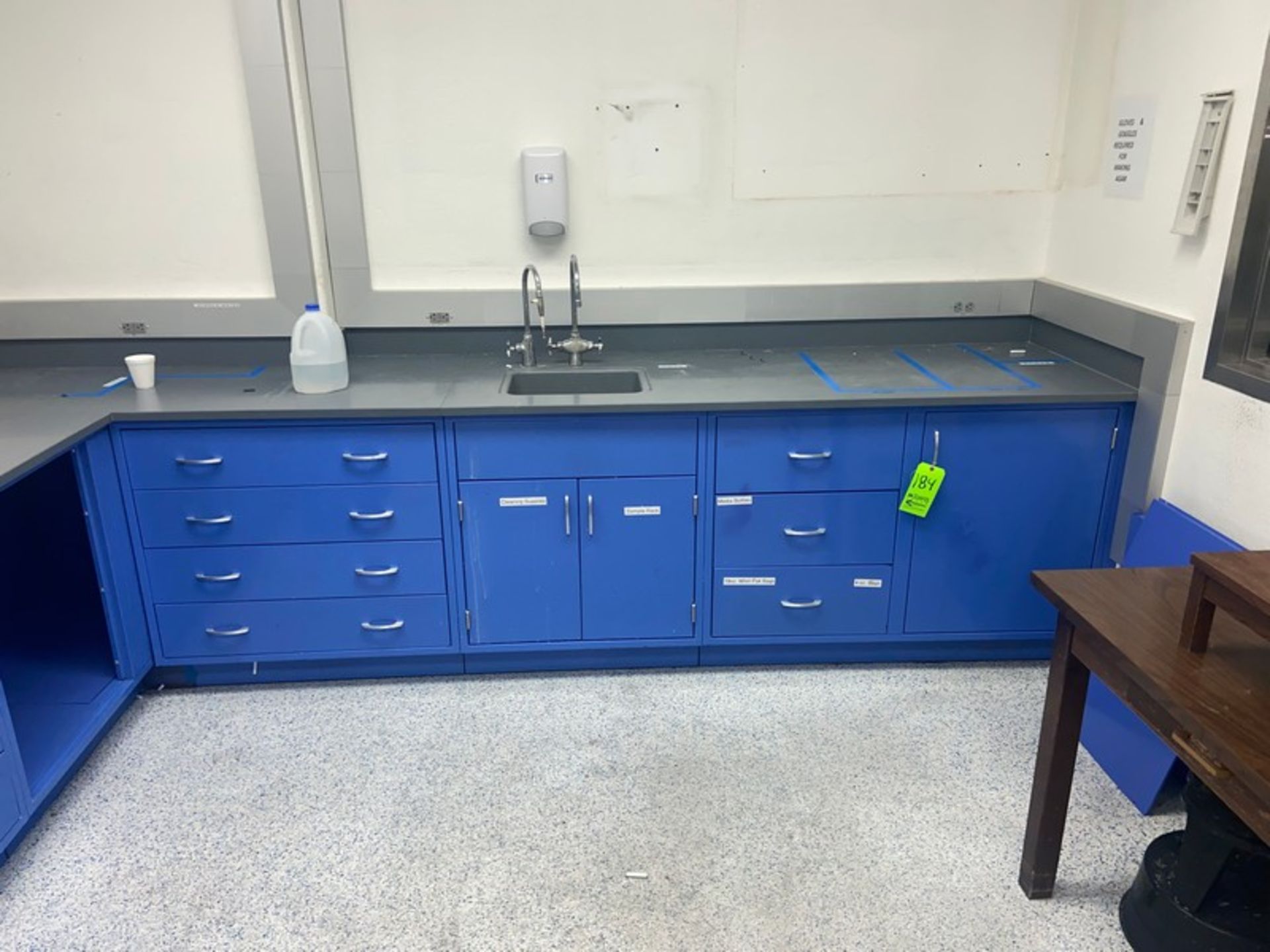 Lab Counter, L-Type, with Counter Top & Bottom Storage (LOCATED IN LOS ANGELES, CA) (RIGGING, - Image 2 of 3